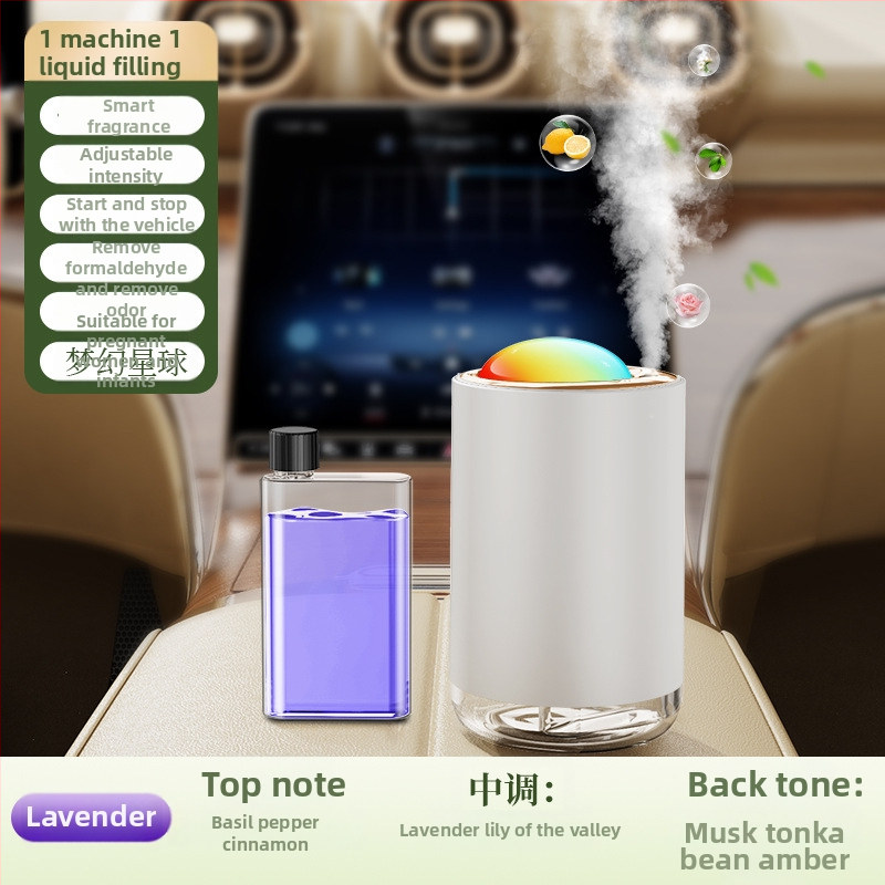 Διαχυτής αρωματοθεραπείας αυτοκινήτου, Μοντέλο CZ001; Υλικό ABS+PC; Ισχύς 1W USB φόρτιση; Τάση 3.7-5V; Βάρος 150 g