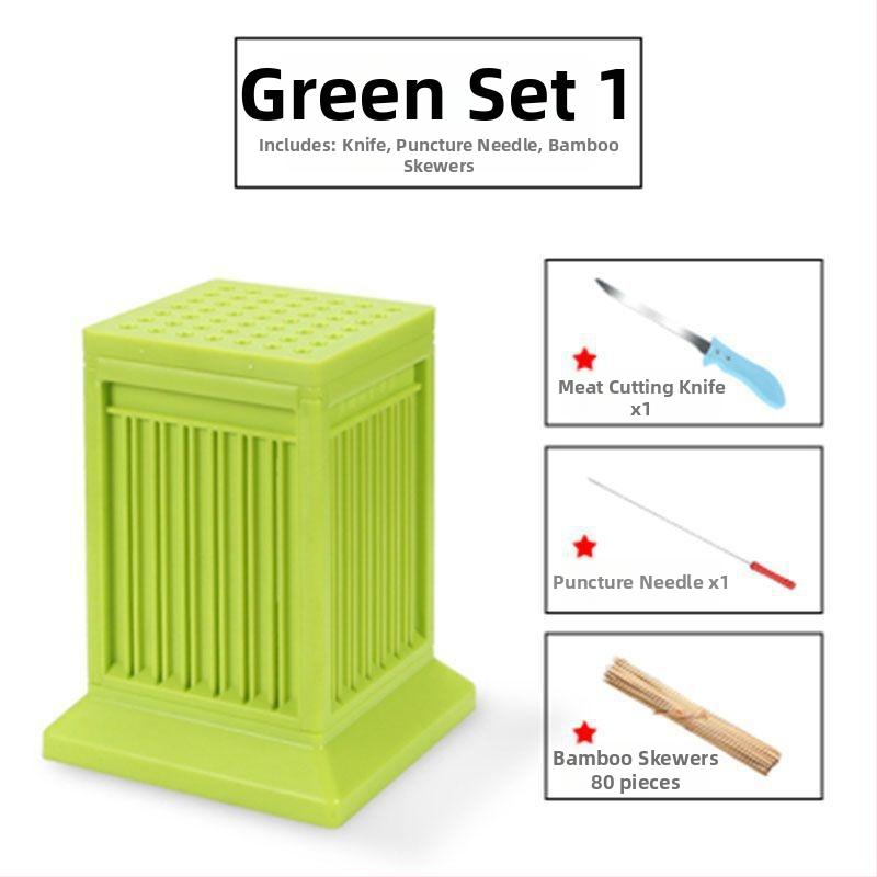 Železná grilovacia vidlica na špízy — nástroj na nabodávanie mäsa pre domáce použitie