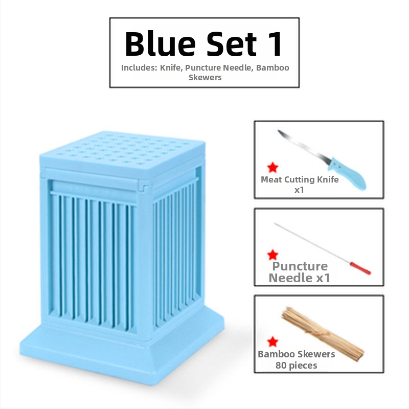 Železná grilovacia vidlica na špízy — nástroj na nabodávanie mäsa pre domáce použitie