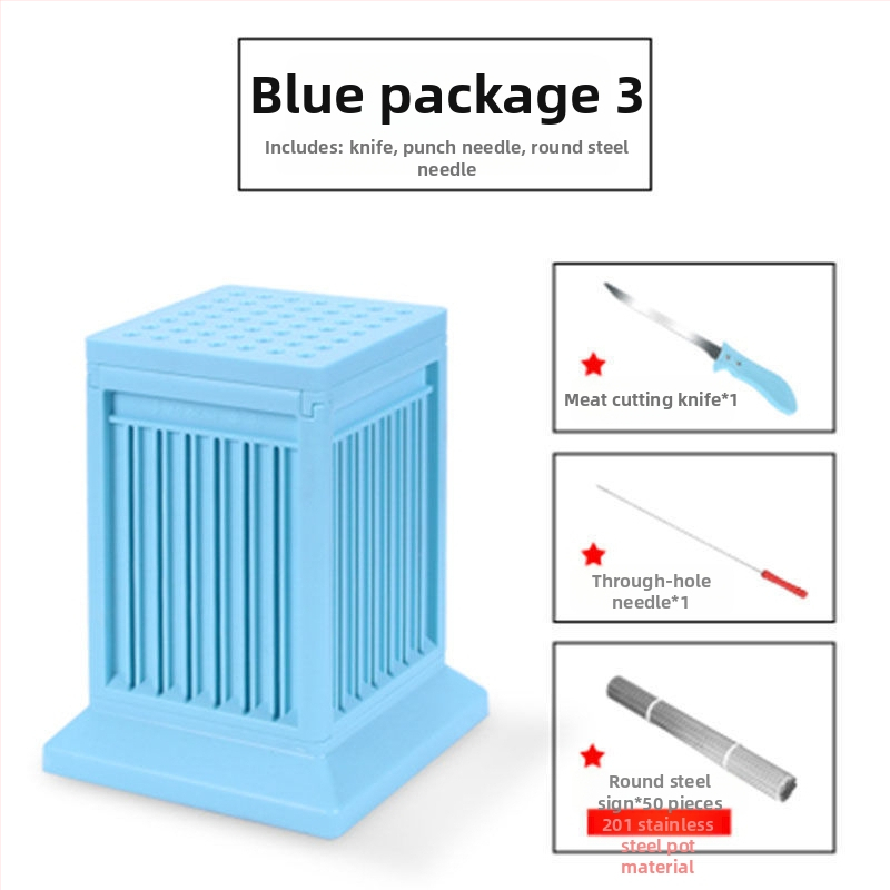 Železná grilovacia vidlica na špízy — nástroj na nabodávanie mäsa pre domáce použitie