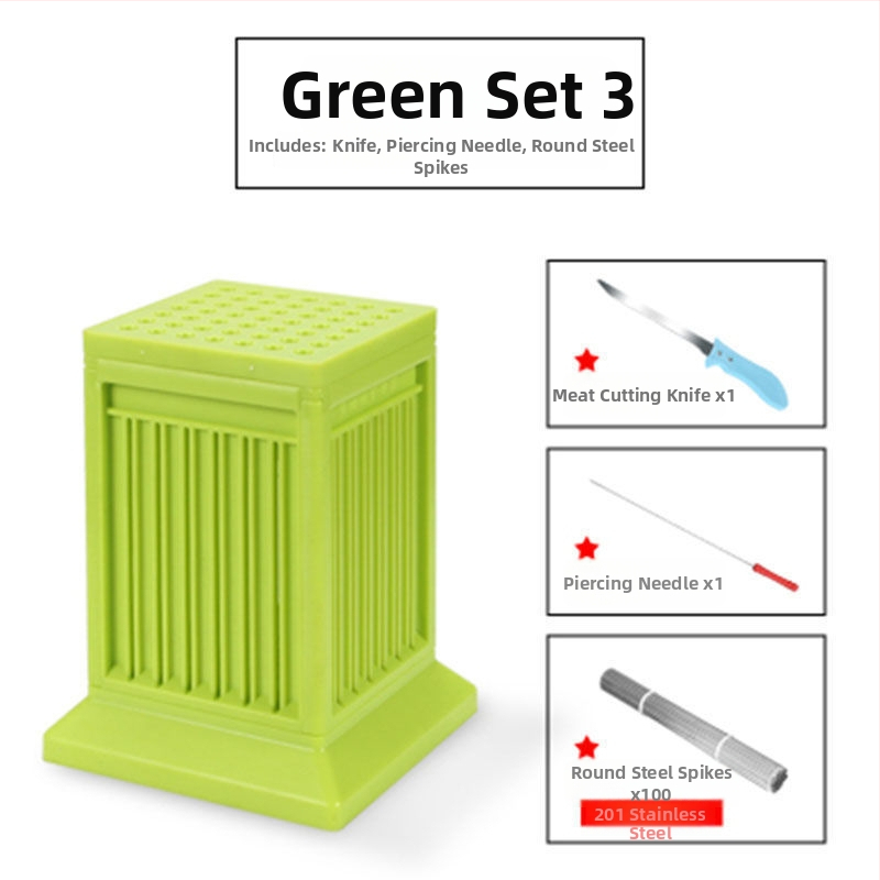 Železná grilovacia vidlica na špízy — nástroj na nabodávanie mäsa pre domáce použitie