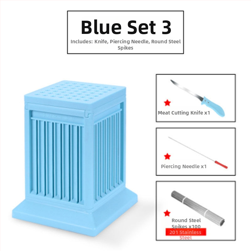 Železná grilovacia vidlica na špízy — nástroj na nabodávanie mäsa pre domáce použitie