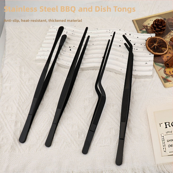 Klip za hranu za roštilj, korejskog stila, od nehrđajućeg čelika 430, visoke temperature otpornost, klip za serviranje