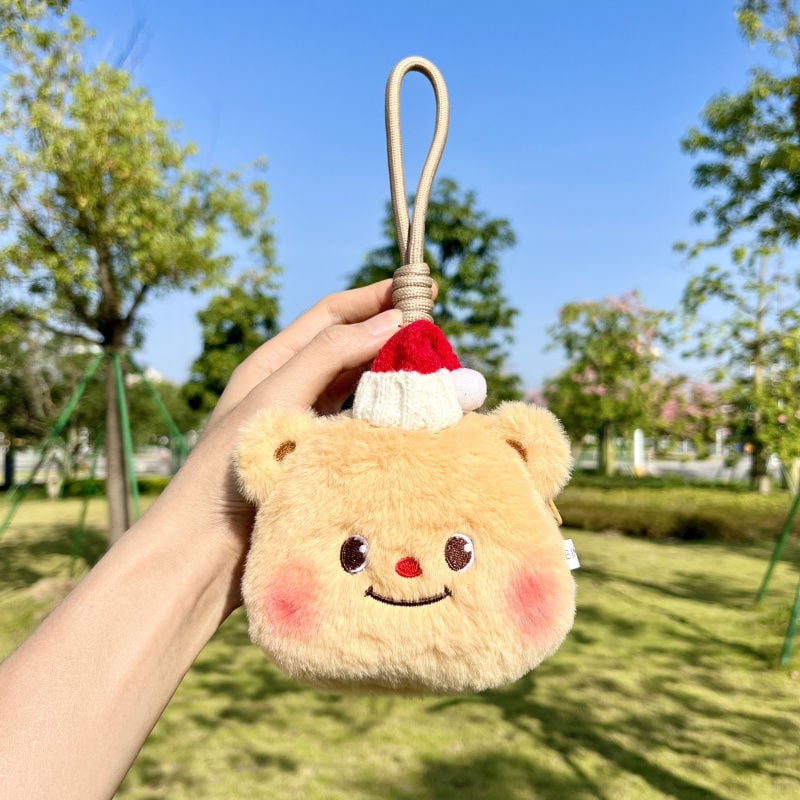 Novčanik s crtanim medvjedićem za slušalice i ključeve, PU materijal | Materijal: PU • Uzorak: Drugo • Spol: Muškarac • Marka: Unique