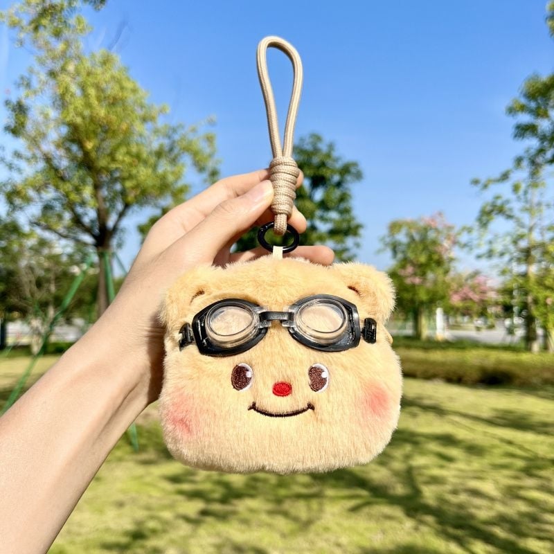 Novčanik s crtanim medvjedićem za slušalice i ključeve, PU materijal | Materijal: PU • Uzorak: Drugo • Spol: Muškarac • Marka: Unique