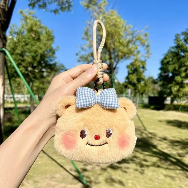 Novčanik s crtanim medvjedićem za slušalice i ključeve, PU materijal | Materijal: PU • Uzorak: Drugo • Spol: Muškarac • Marka: Unique