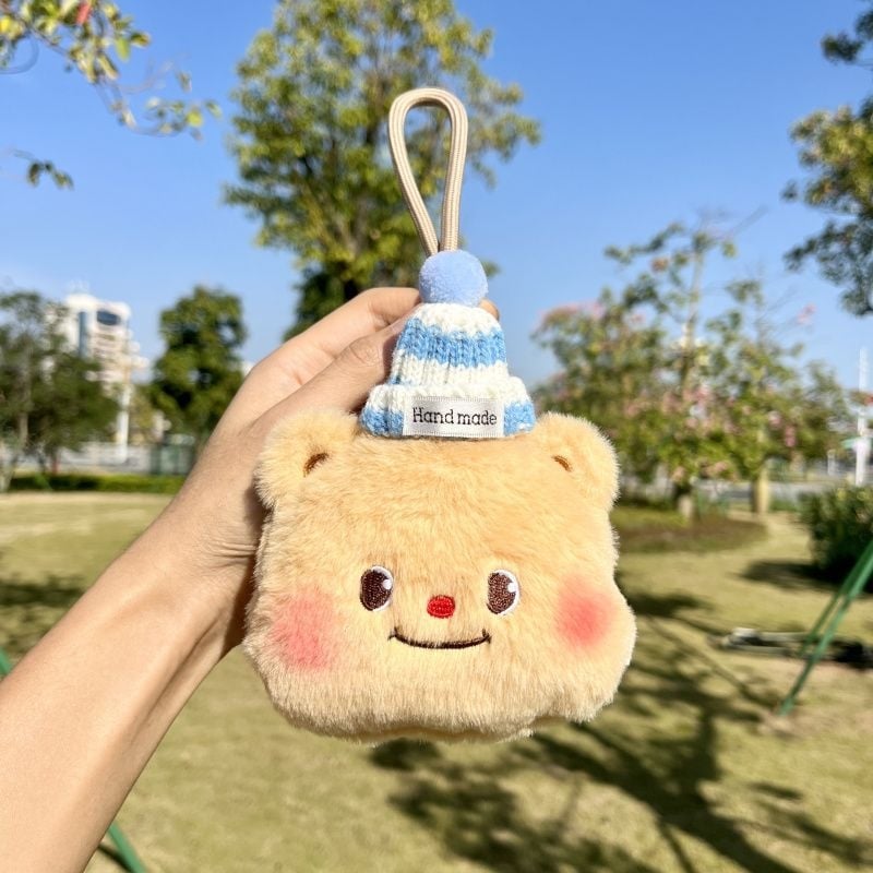 Novčanik s crtanim medvjedićem za slušalice i ključeve, PU materijal | Materijal: PU • Uzorak: Drugo • Spol: Muškarac • Marka: Unique