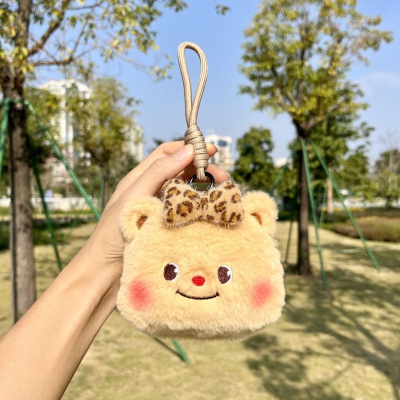 Novčanik s crtanim medvjedićem za slušalice i ključeve, PU materijal | Materijal: PU • Uzorak: Drugo • Spol: Muškarac • Marka: Unique