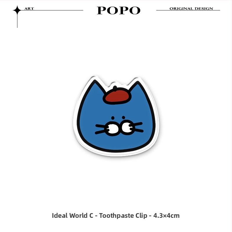 Klip na skladovanie zubnej pasty a čistiaceho prostriedku, na stenu, bez vŕtania, Qingyue, vhodné pre teenagerov