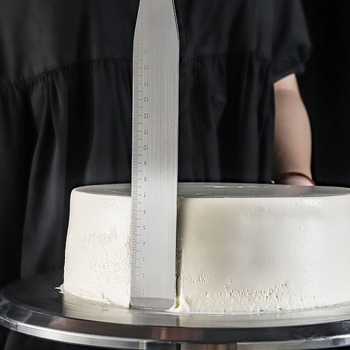 One Heart Nehrđajući čelik Graduirana Pravokutna Špatula za Ukrašavanje Torti