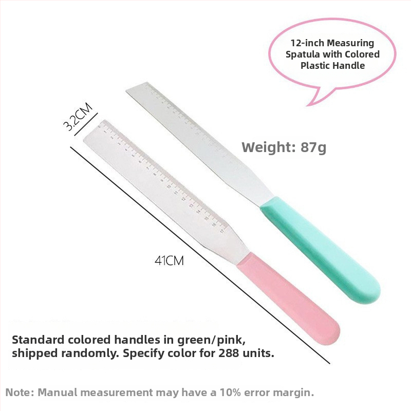 One Heart Nehrđajući čelik Graduirana Pravokutna Špatula za Ukrašavanje Torti