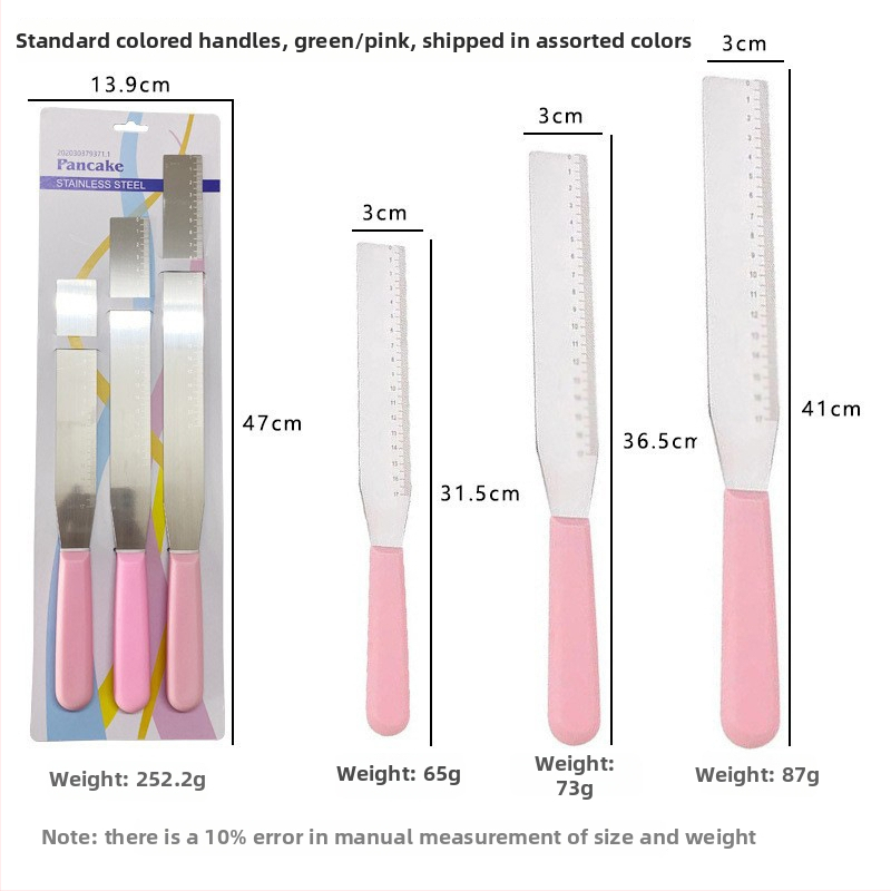 One Heart Nehrđajući čelik Graduirana Pravokutna Špatula za Ukrašavanje Torti