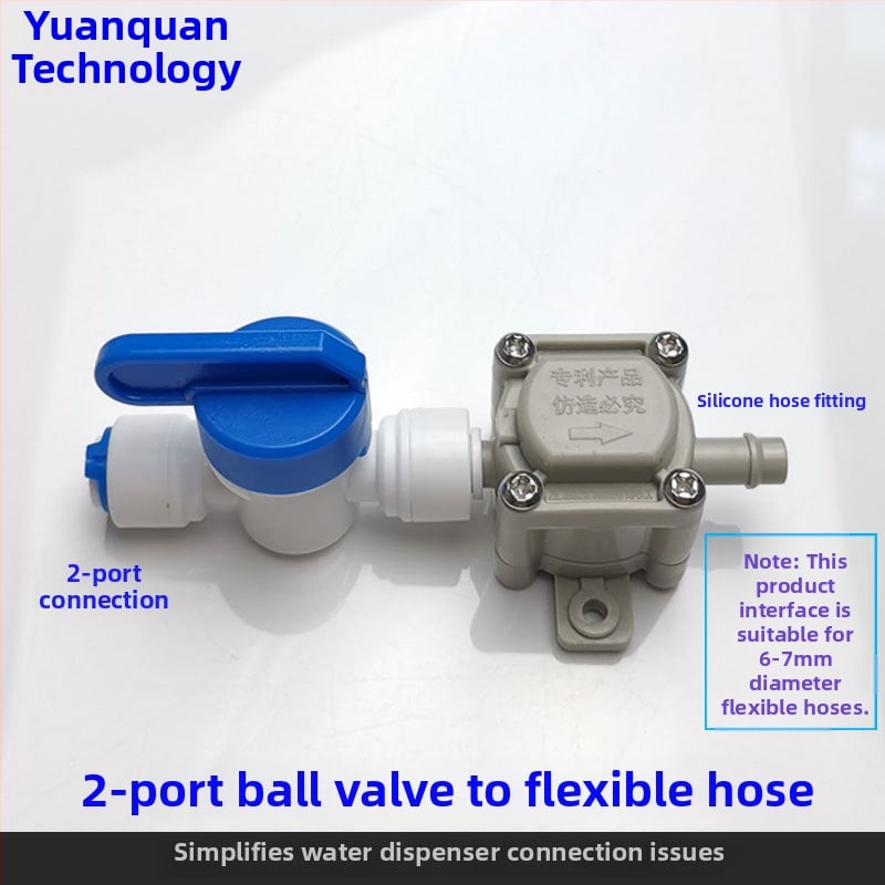 Ventil za pročišćivač vode – model negativnog tlaka, prehrambeni POM materijal, spojka za cijev čajnog stola, automatsko napajanje vodom