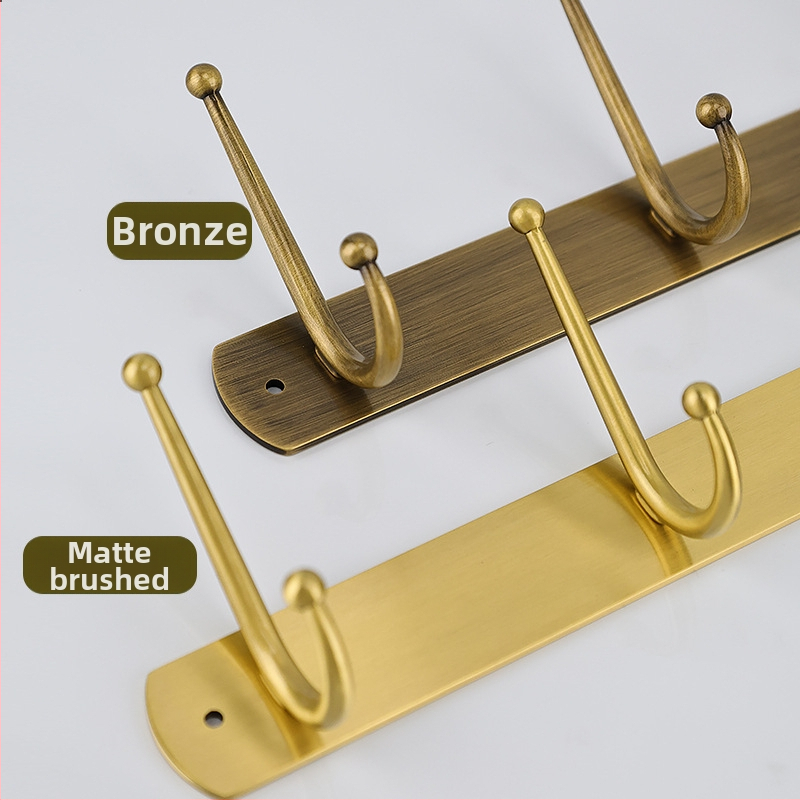 Bakrena redna kuka za kapute - montaža bez bušenja zida, moderan minimalistički stil, liveni metal