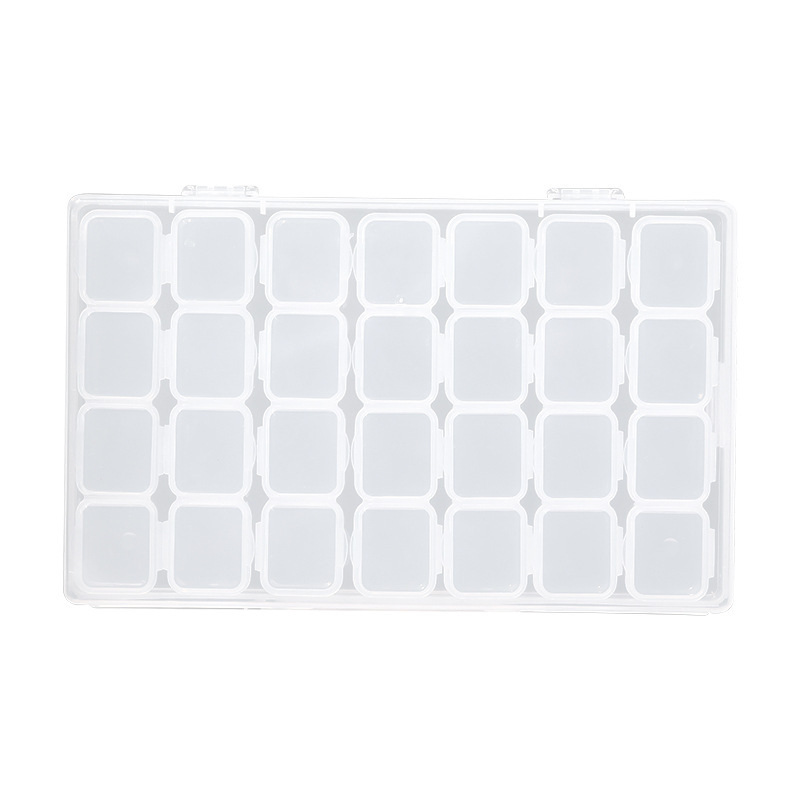 Kutija za alate za nokte – prozirna klasifikacijska kutija, višenamjenska kutija za dijamantno nakit za nokte