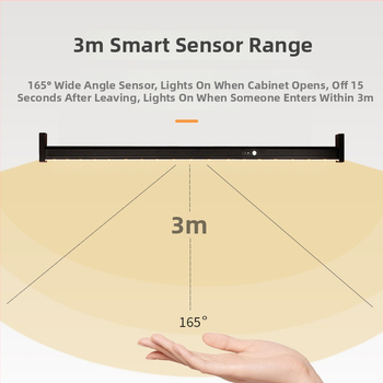 LED-es intelligens érzékelővel rendelkező gardróbszekrény ruhaszárító sín – alumíniumötvözet keresztléc, rögzítő kiegészítő a szekrényajtókhoz