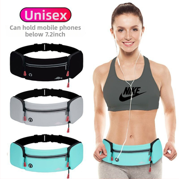 Sportska torbica oko pojasa za muškarce, antibakterijski najlon, PU podstava, pogodno za trčanje