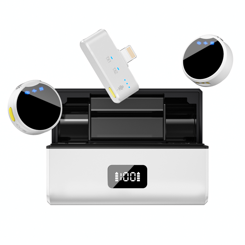 Mikrofon lavalier za prijenos uživo – profesionalno reduciranje buke, omnidirekcijski prijem, frekvencijski odziv 20 Hz–20 kHz, trajanje baterije preko 12 sati, model M9