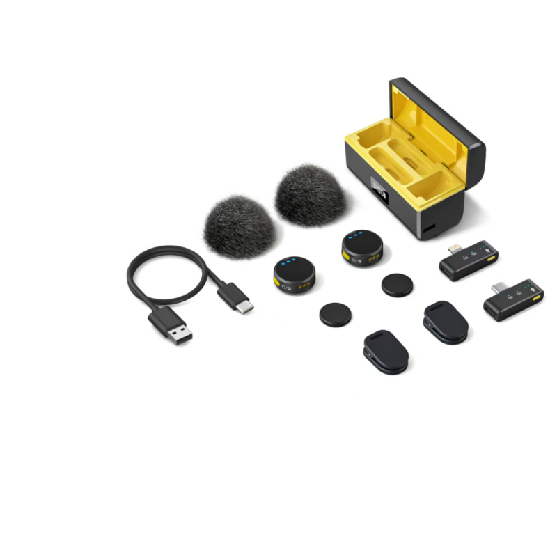 Mikrofon lavalier za prijenos uživo – profesionalno reduciranje buke, omnidirekcijski prijem, frekvencijski odziv 20 Hz–20 kHz, trajanje baterije preko 12 sati, model M9