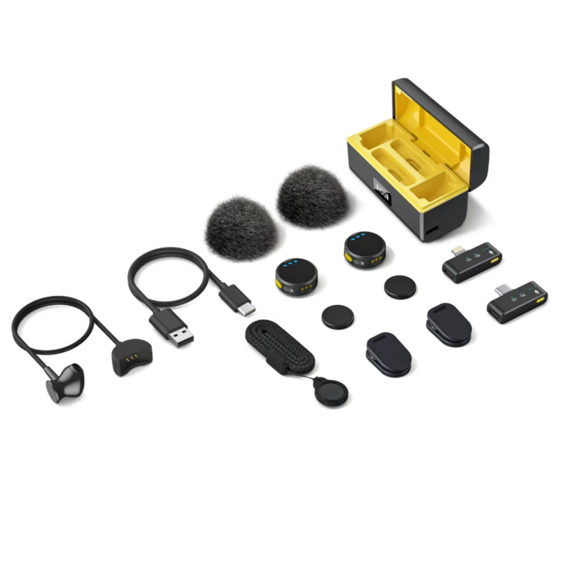 Mikrofon lavalier za prijenos uživo – profesionalno reduciranje buke, omnidirekcijski prijem, frekvencijski odziv 20 Hz–20 kHz, trajanje baterije preko 12 sati, model M9