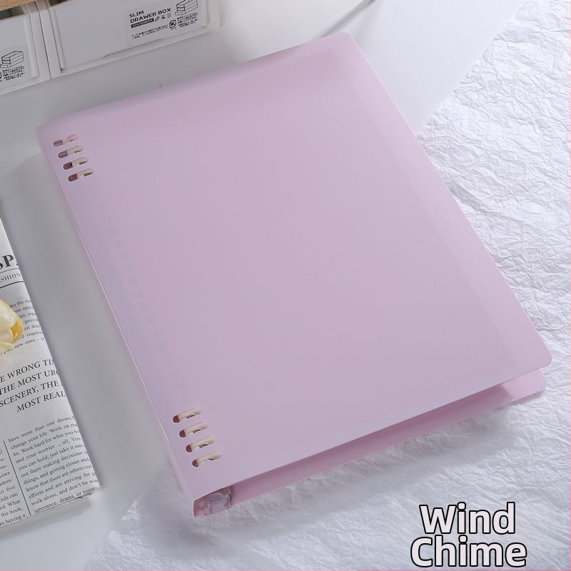 Бележник с пръстеново подвързване, PVC текст, хартия 75 г, 1–50 страници, прост дизайн