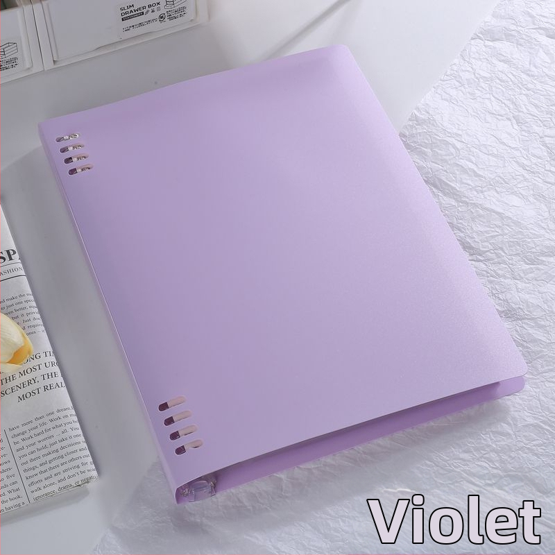 Бележник с пръстеново подвързване, PVC текст, хартия 75 г, 1–50 страници, прост дизайн