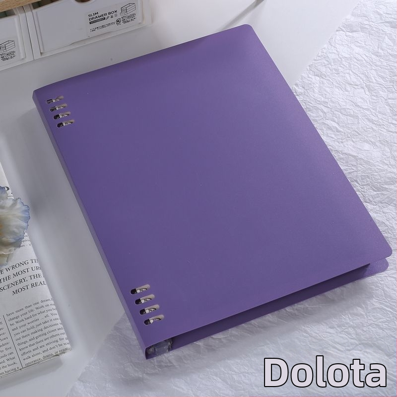 Бележник с пръстеново подвързване, PVC текст, хартия 75 г, 1–50 страници, прост дизайн