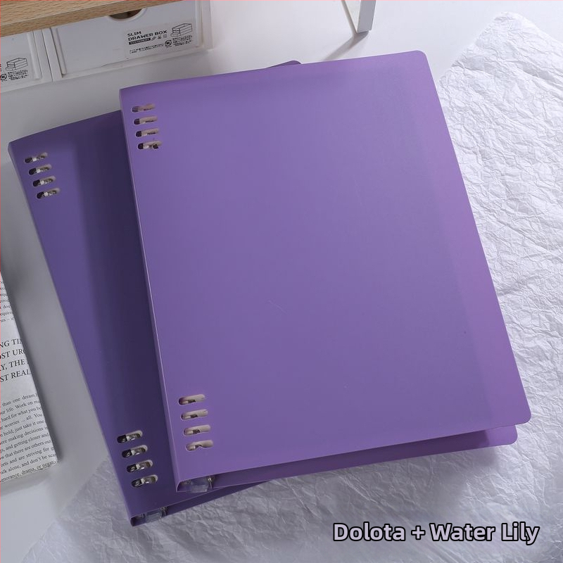 Бележник с пръстеново подвързване, PVC текст, хартия 75 г, 1–50 страници, прост дизайн