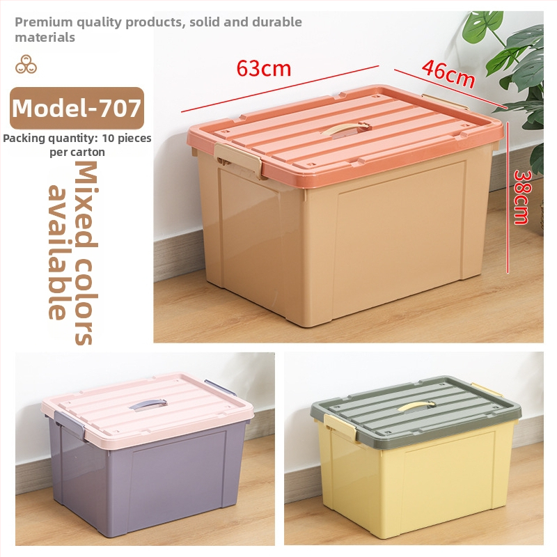 Kutija za pohranu s poklopcem, ojačani dizajn, kapacitet 100–150 L, PP materijal, s kotačićima