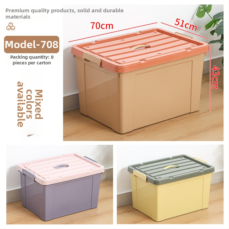 Kutija za pohranu s poklopcem, ojačani dizajn, kapacitet 100–150 L, PP materijal, s kotačićima