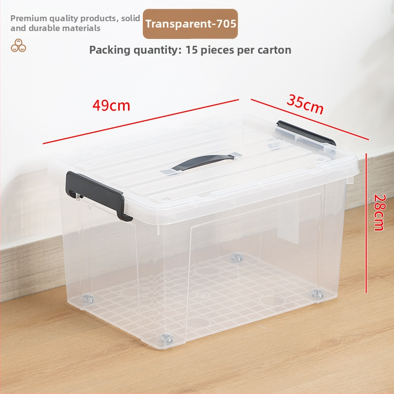 Kutija za pohranu s poklopcem, ojačani dizajn, kapacitet 100–150 L, PP materijal, s kotačićima