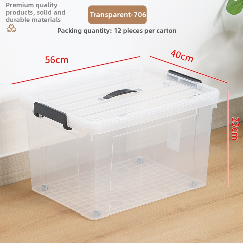 Kutija za pohranu s poklopcem, ojačani dizajn, kapacitet 100–150 L, PP materijal, s kotačićima