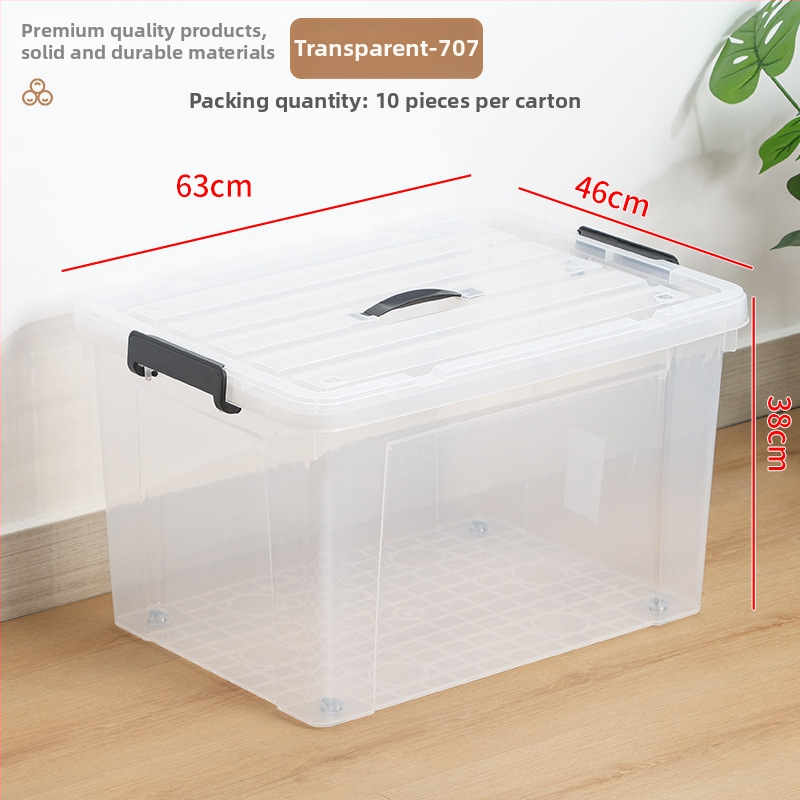 Kutija za pohranu s poklopcem, ojačani dizajn, kapacitet 100–150 L, PP materijal, s kotačićima