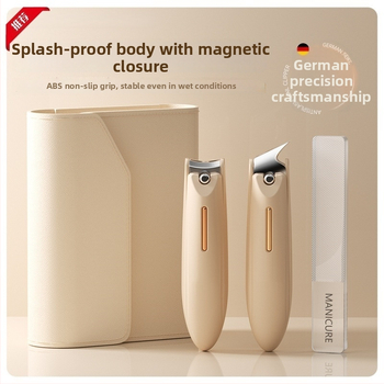 Σετ κοπτών νυχιών για μανικιούρ με αντι-εκτόξευση, επίπεδο στόμιο και κεκλιμένο άνοιγμα, κατασκευή από πλαστικό και ανθρακούχο χάλυβα