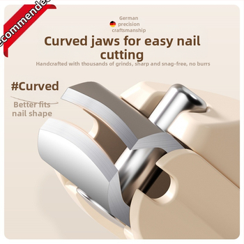 Σετ κοπτών νυχιών για μανικιούρ με αντι-εκτόξευση, επίπεδο στόμιο και κεκλιμένο άνοιγμα, κατασκευή από πλαστικό και ανθρακούχο χάλυβα