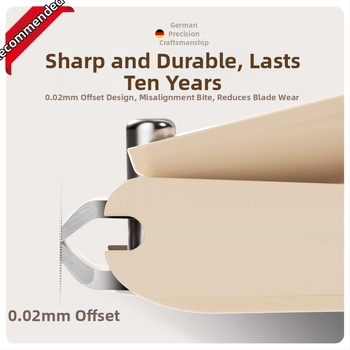 Σετ κοπτών νυχιών για μανικιούρ με αντι-εκτόξευση, επίπεδο στόμιο και κεκλιμένο άνοιγμα, κατασκευή από πλαστικό και ανθρακούχο χάλυβα