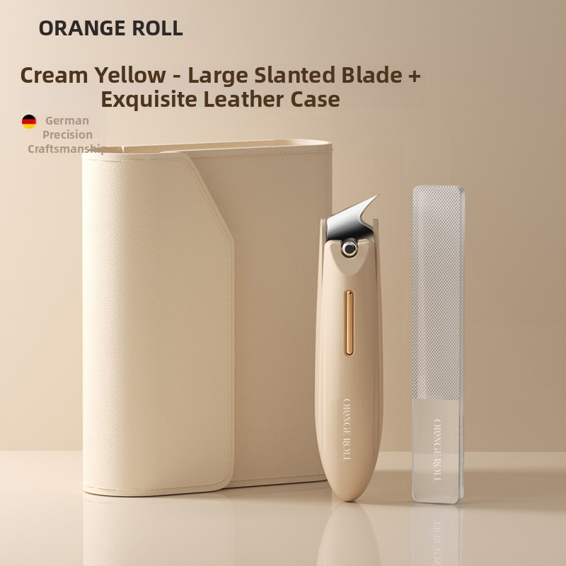 Σετ κοπτών νυχιών για μανικιούρ με αντι-εκτόξευση, επίπεδο στόμιο και κεκλιμένο άνοιγμα, κατασκευή από πλαστικό και ανθρακούχο χάλυβα