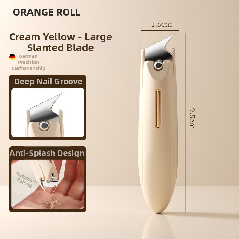 Σετ κοπτών νυχιών για μανικιούρ με αντι-εκτόξευση, επίπεδο στόμιο και κεκλιμένο άνοιγμα, κατασκευή από πλαστικό και ανθρακούχο χάλυβα