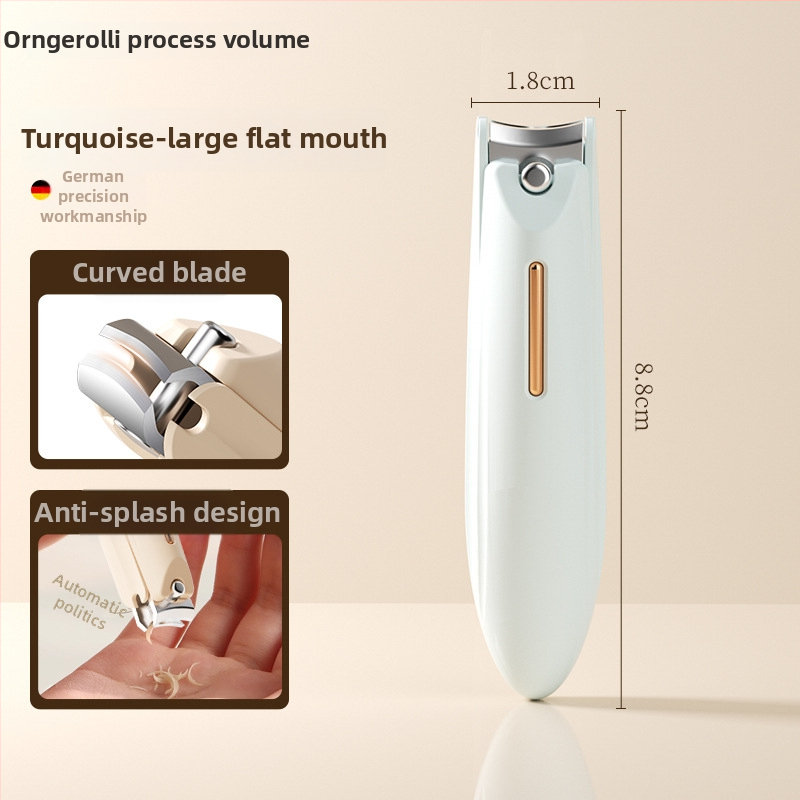 Σετ κοπτών νυχιών για μανικιούρ με αντι-εκτόξευση, επίπεδο στόμιο και κεκλιμένο άνοιγμα, κατασκευή από πλαστικό και ανθρακούχο χάλυβα