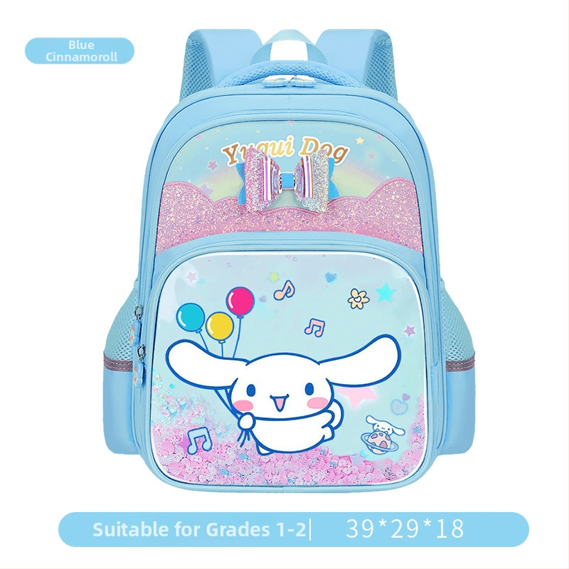 Djevojački školski ruksak s Cartoon uzorkom, Oxford tkanina, velik kapacitet, prozračan, vodootporan, otporan na habanje, zakrivljene naramenice