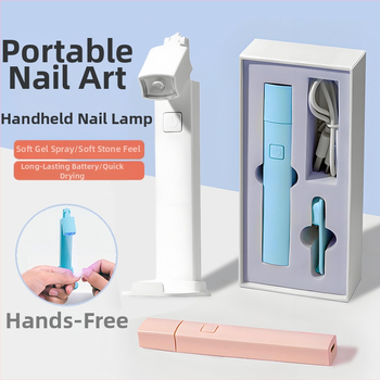 Pinchuang M105 ručná lampa na nechty – malá prenosná lampa s ostrým svetlom pre rýchle sušenie gélových nechtov