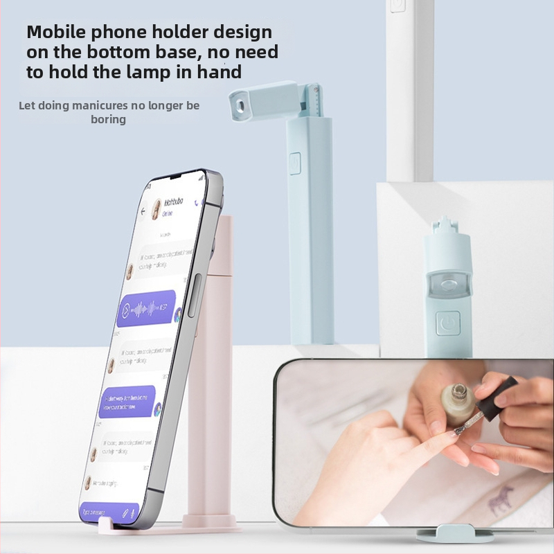 Pinchuang M105 ručná lampa na nechty – malá prenosná lampa s ostrým svetlom pre rýchle sušenie gélových nechtov