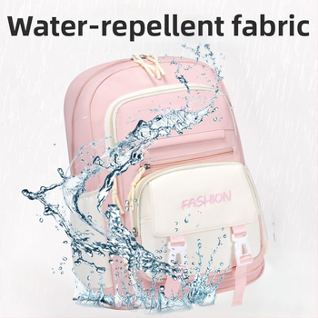 Set od tri dječje ranice — lagani, prozračni Oxford materijal, vodootporan, antibakterijski, otporan na habanje, zakrivljene naramenice, podstava od poliestera, jednobojni dizajn, Selina branda, proljeće 2024, za učenike 5.–6. razreda