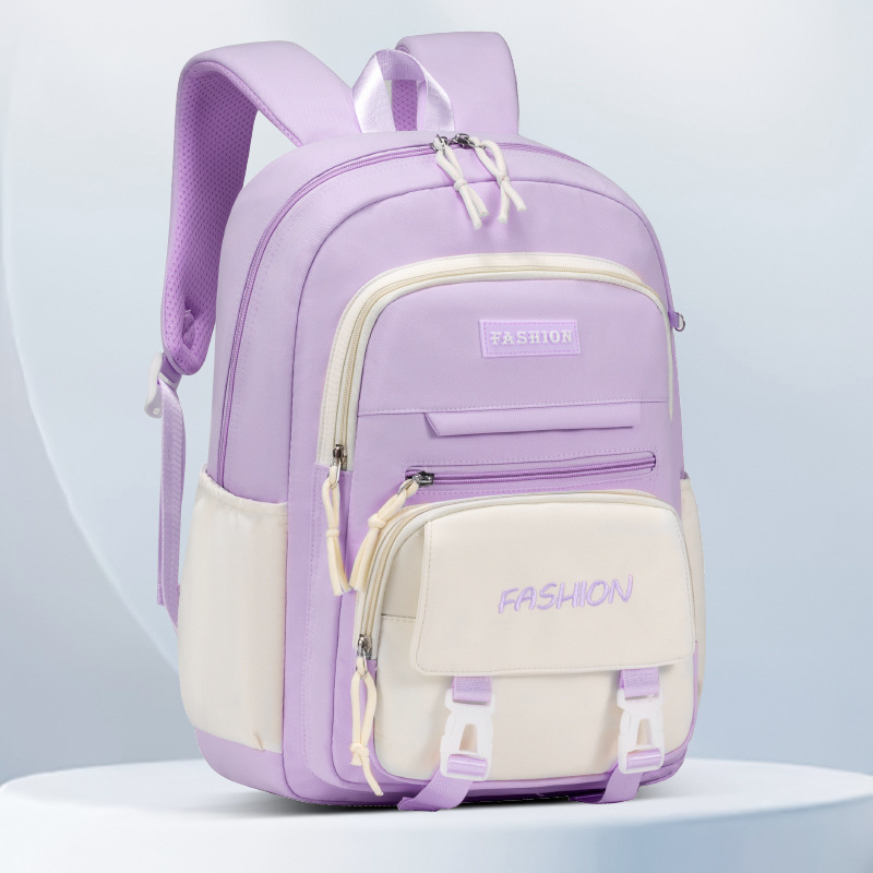 Set od tri dječje ranice — lagani, prozračni Oxford materijal, vodootporan, antibakterijski, otporan na habanje, zakrivljene naramenice, podstava od poliestera, jednobojni dizajn, Selina branda, proljeće 2024, za učenike 5.–6. razreda