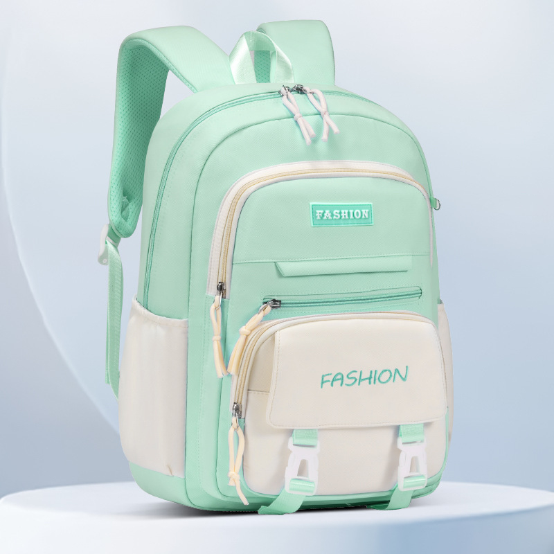 Set od tri dječje ranice — lagani, prozračni Oxford materijal, vodootporan, antibakterijski, otporan na habanje, zakrivljene naramenice, podstava od poliestera, jednobojni dizajn, Selina branda, proljeće 2024, za učenike 5.–6. razreda