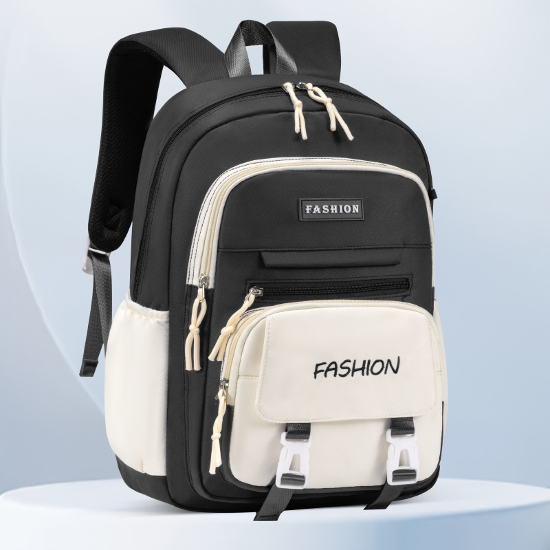 Set od tri dječje ranice — lagani, prozračni Oxford materijal, vodootporan, antibakterijski, otporan na habanje, zakrivljene naramenice, podstava od poliestera, jednobojni dizajn, Selina branda, proljeće 2024, za učenike 5.–6. razreda