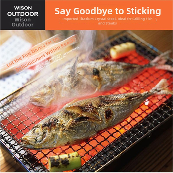 Grilovacia sieť z nehrdzavejúcej ocele, polokruhový tvar, štvorcové drôtové pletivo, s nelepivým povlakom