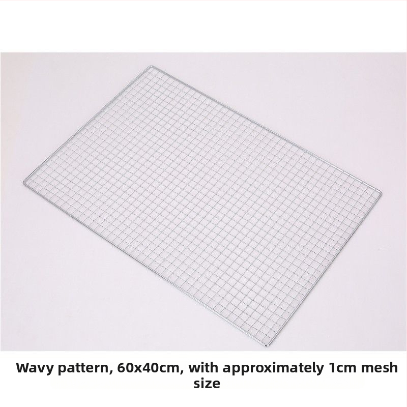 Grilovacia sieť z nehrdzavejúcej ocele, polokruhový tvar, štvorcové drôtové pletivo, s nelepivým povlakom