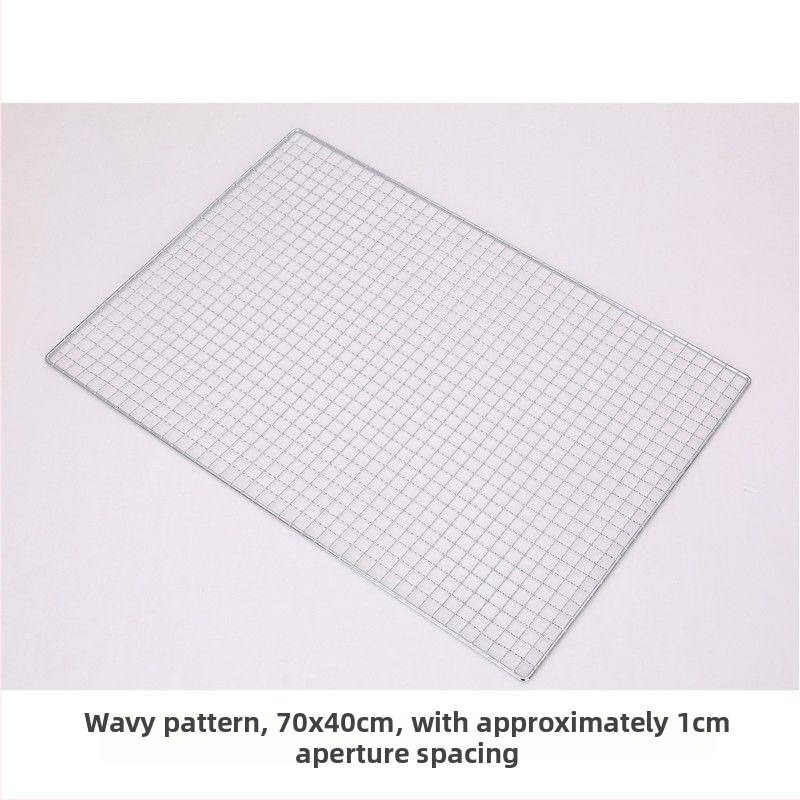 Grilovacia sieť z nehrdzavejúcej ocele, polokruhový tvar, štvorcové drôtové pletivo, s nelepivým povlakom