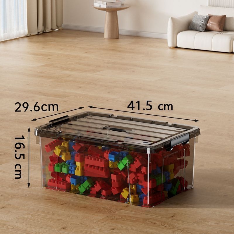 Prozirni plastični spremnik za pohranu od polipropilena za odjeću, bez poklopca, vodootporan, kapacitet 0–5 L